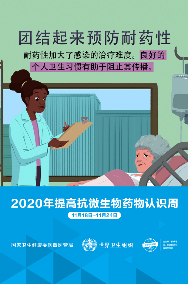 科普2020年提高抗微生物药物认识周宣传