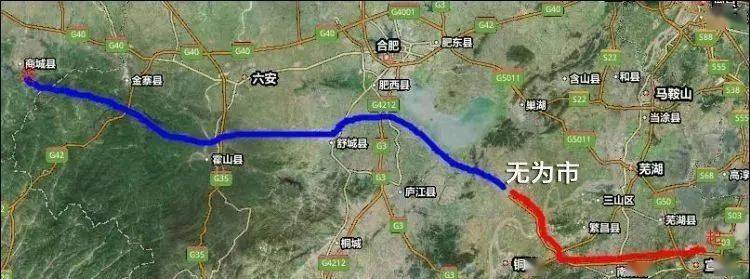 宣商高速公路无为至合肥段是《安徽省高速公路网规划(2016-2030年》