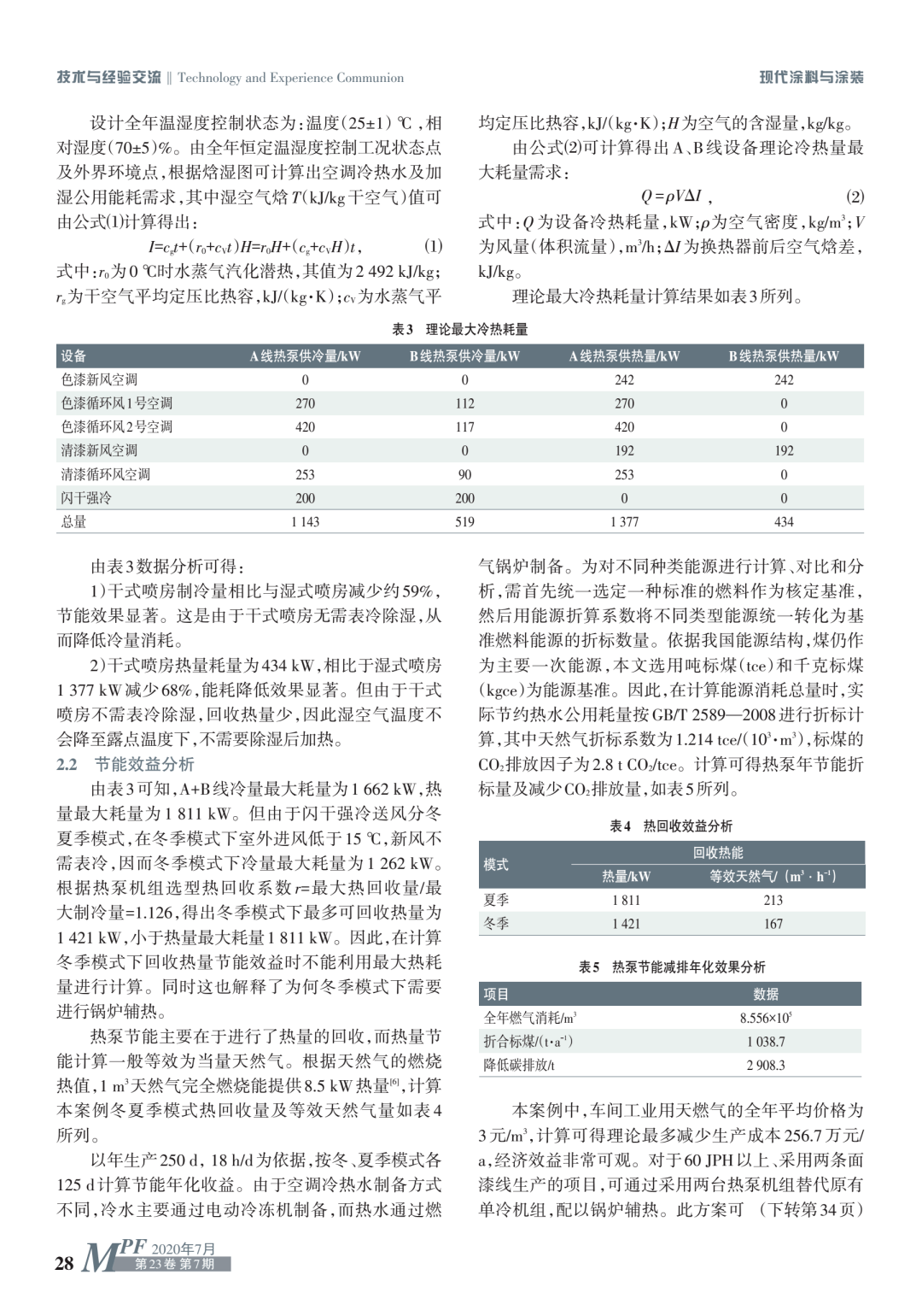 热泵技术在干式喷房应用及节能减排分析