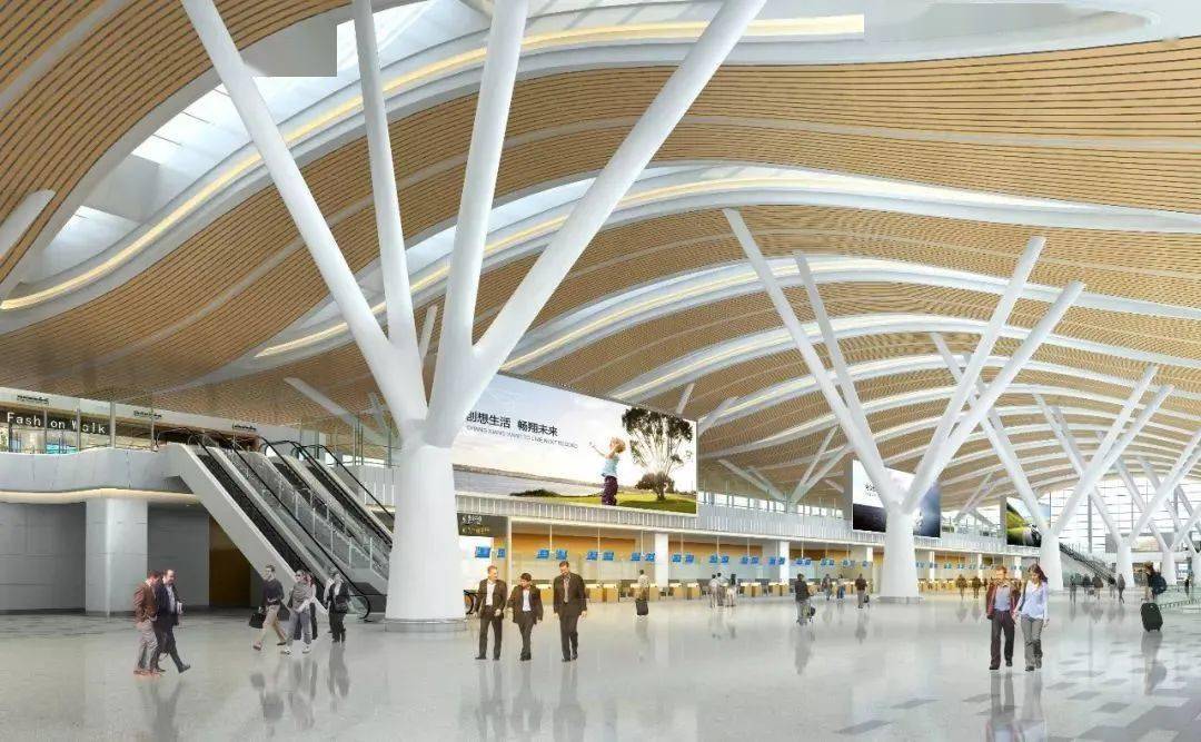 冲锋!贵阳机场t3航站楼主体钢结构成功封顶