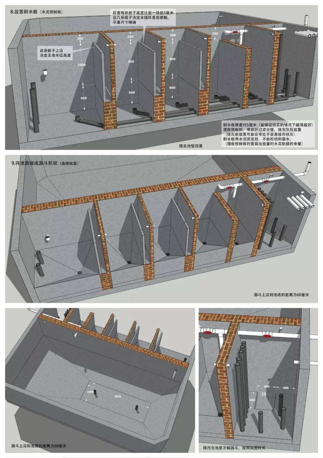 收藏| 还在为如何造池苦恼吗?鱼友家超详细鱼池图纸,拿去不谢!