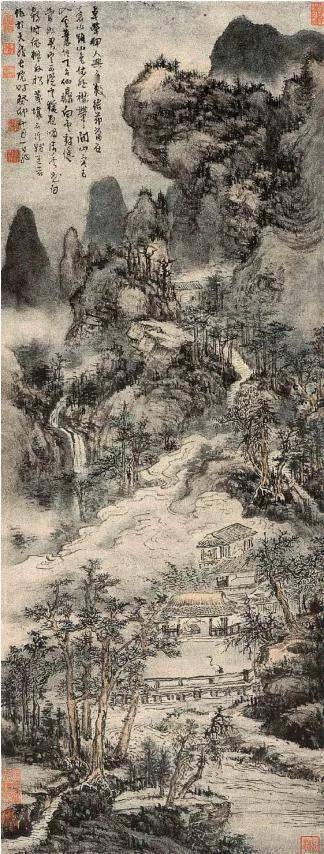 髡残18幅精品画作赏析