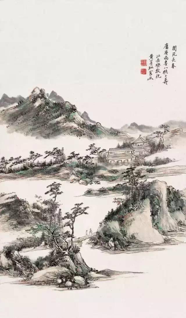 黄宾虹最美的山水画60幅，浑厚华滋，意境深邃，赏心悦目！