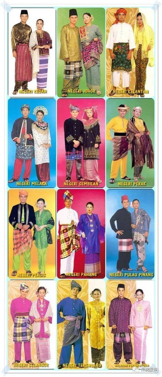 地域与历史谁在影响服饰不同地区的马来传统服饰⑧