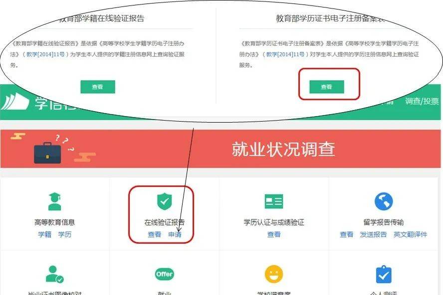 https://www.chsi.com.cn/点击‘学籍查询’弹出登录界面，点击‘登录学信档案’