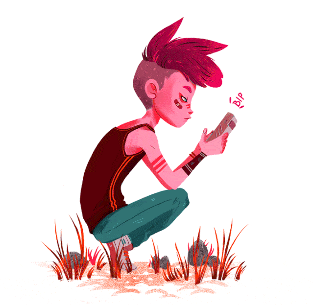 natalie dombois来自德国汉堡,她目前是一名自由插画师,动画师,平面