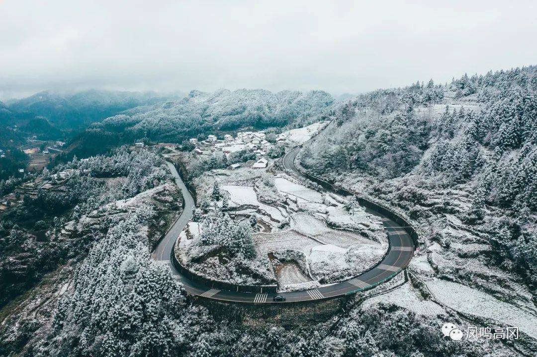 直击2020年凤冈的第一场雪,银装素裹美如画