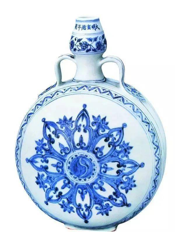 Amazon.co.jp: 中国美術 赤絵青花 纏枝蓮花紋 壷盤 φ30.5cm