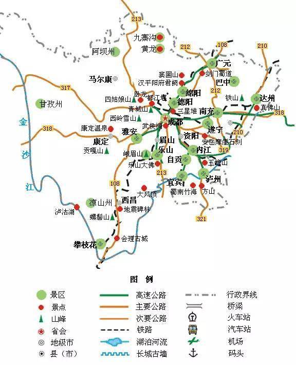 中国旅游地图精简版