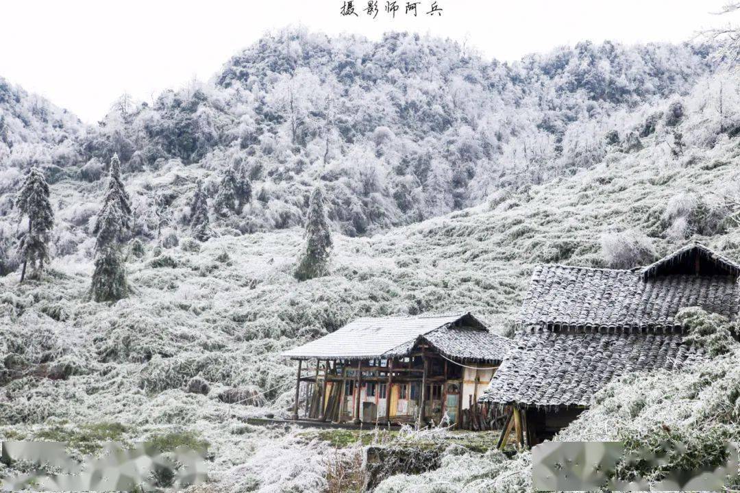 筠连大雪山 筠连大雪山正如其名 几乎每年都会下雪 把整座山都染白