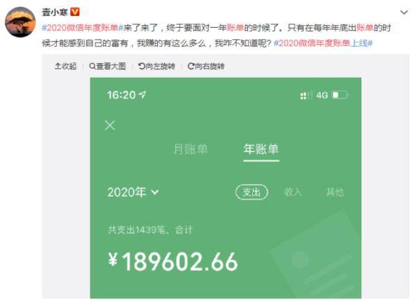 网友|微信年度账单出炉！朋友圈又要开始花式“凡尔赛”了？