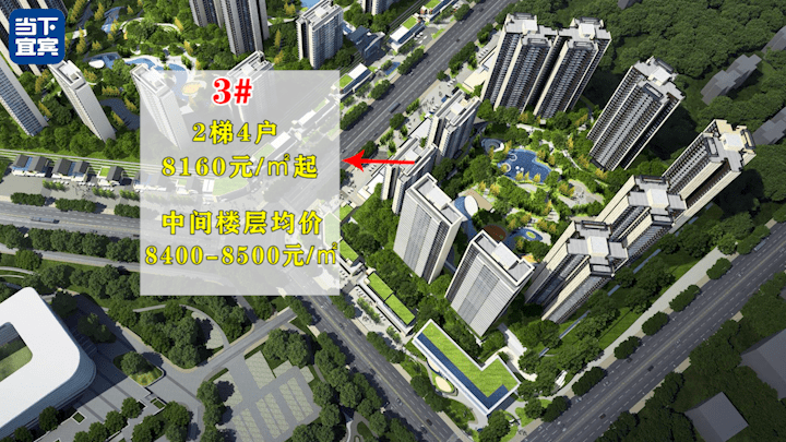 宜宾优质户型鉴赏!超长采光面,超高得房率,层高3.15m
