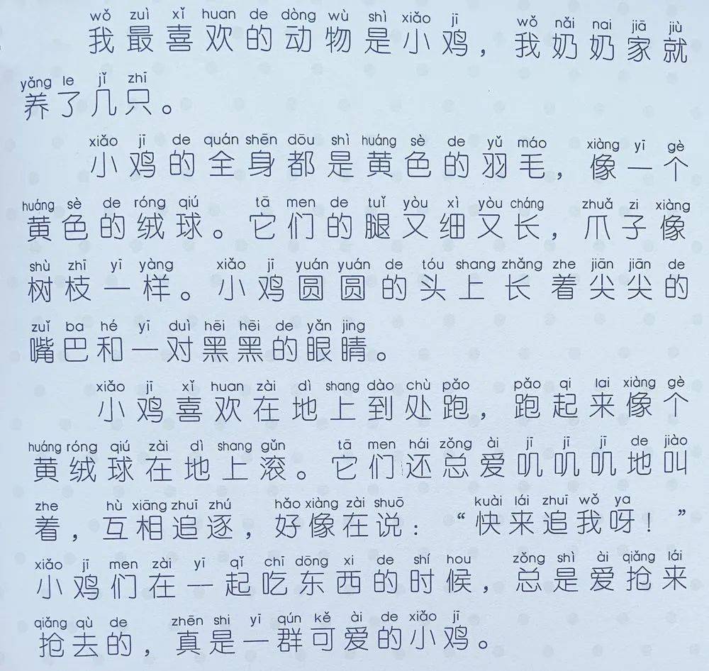 小幼衔接看图写话练兵场6可爱的小鸡