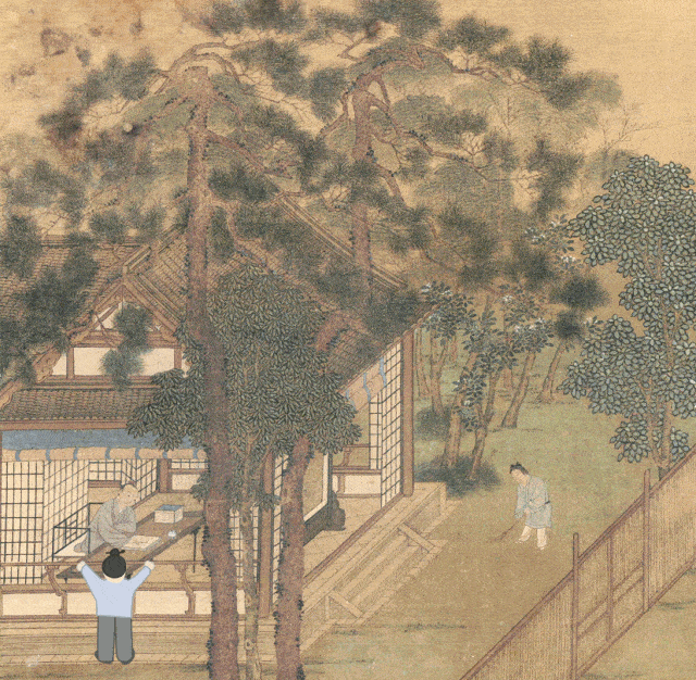 名家 冷枚　百子図 巻き絵 三希堂 御書房 乾隆皇帝印218cm *30cm 1，乾隆皇帝鉴赏之珍瓷| qingyuejuny.com