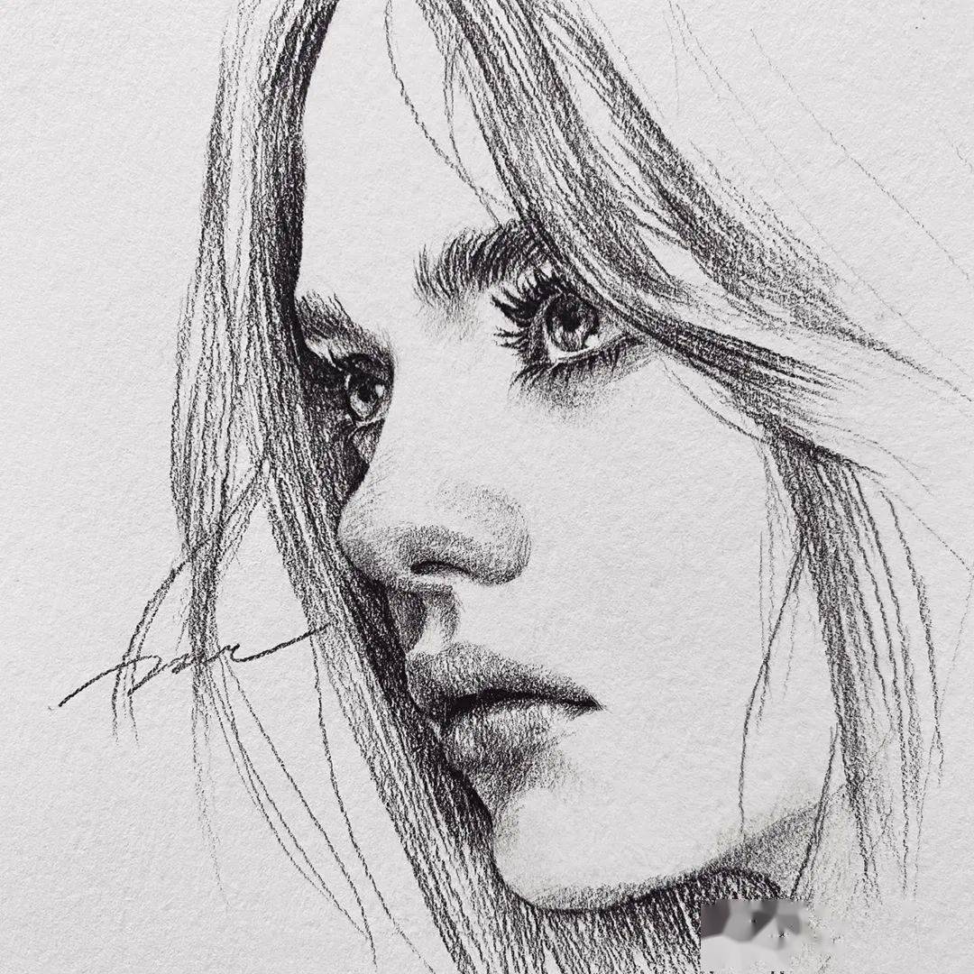 这素描人物太美了!