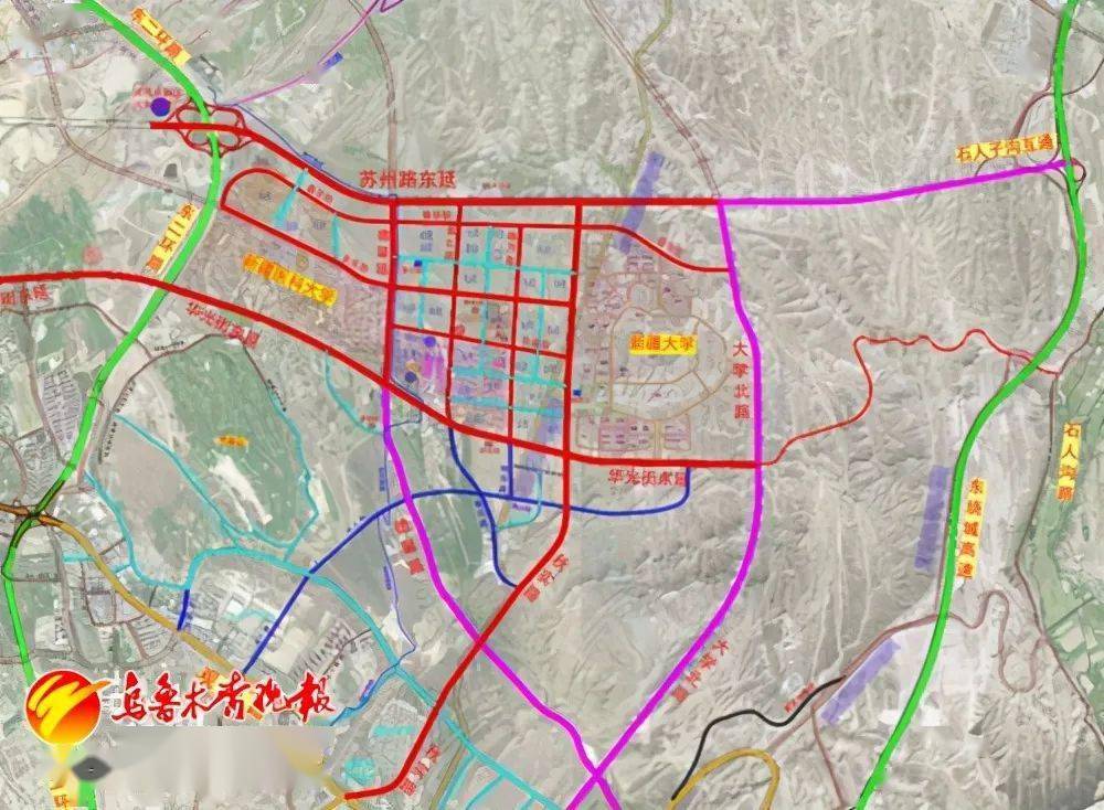 劲爆河马泉新区交通路网骨架图出炉未来这一片区发展究竟会如何