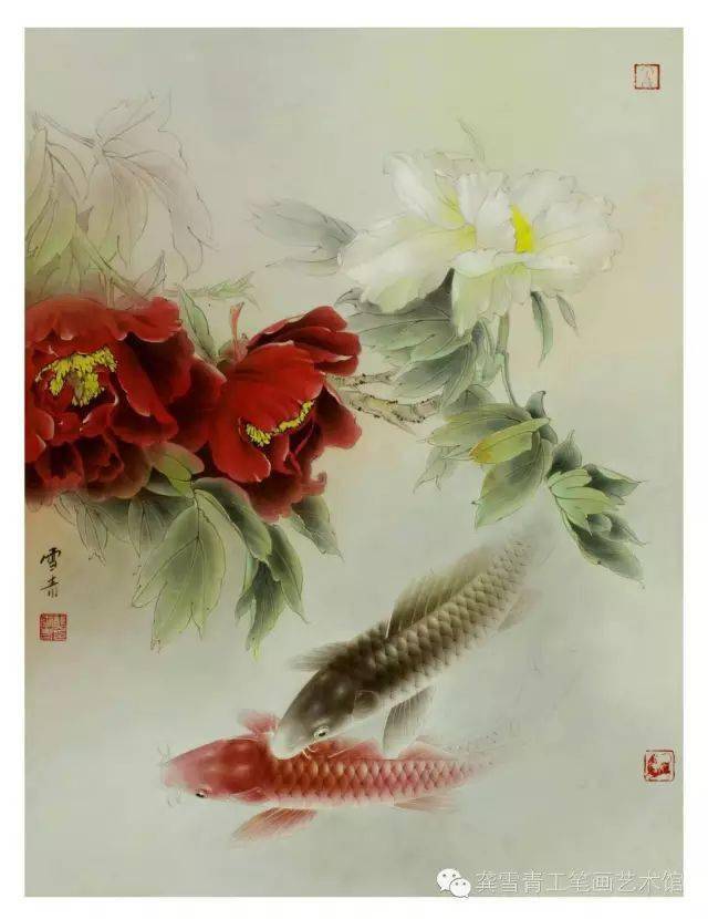 龚雪青工笔画唯美精致大赞
