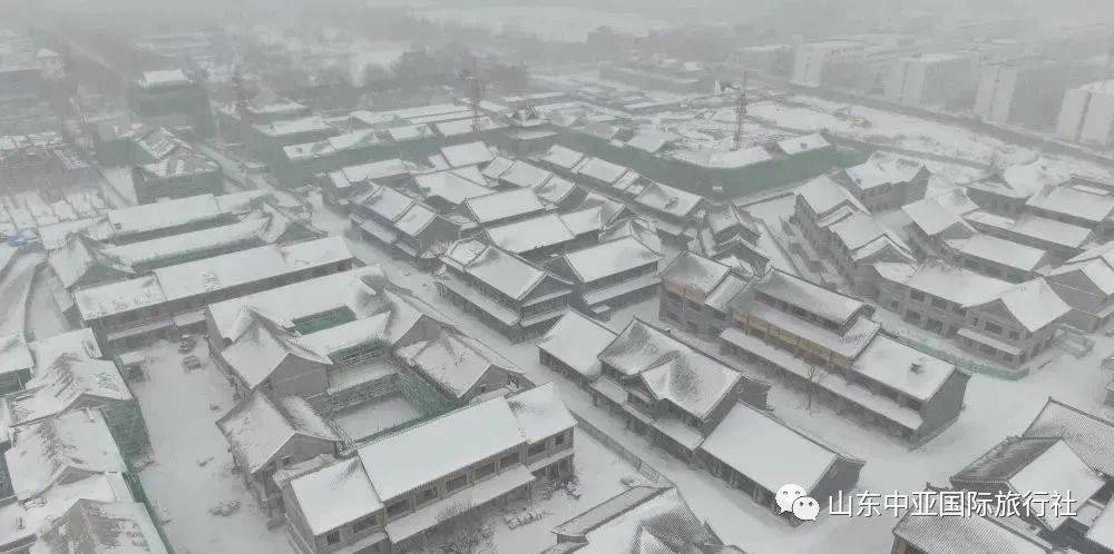 山东中亚今日播报初雪如约而至下雪的莒国古城你不知道有多美