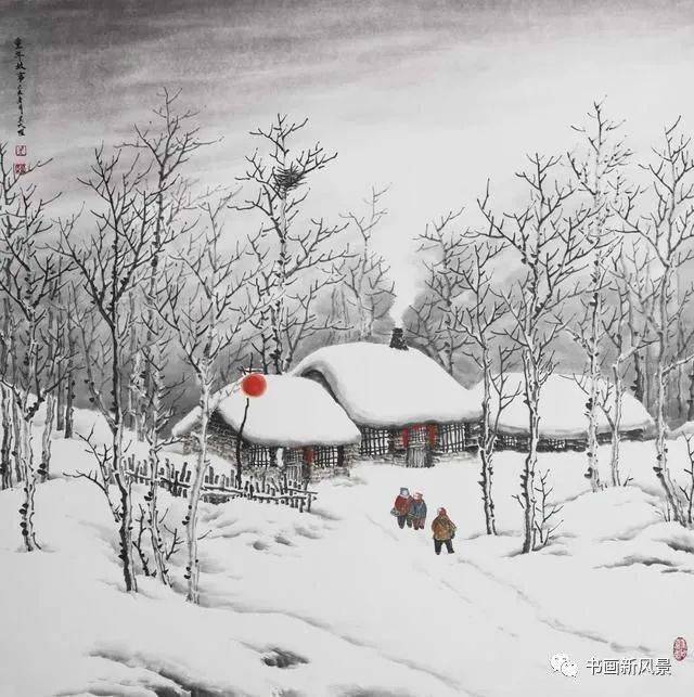 名人名画冬天把最温暖的36幅雪景画送给您