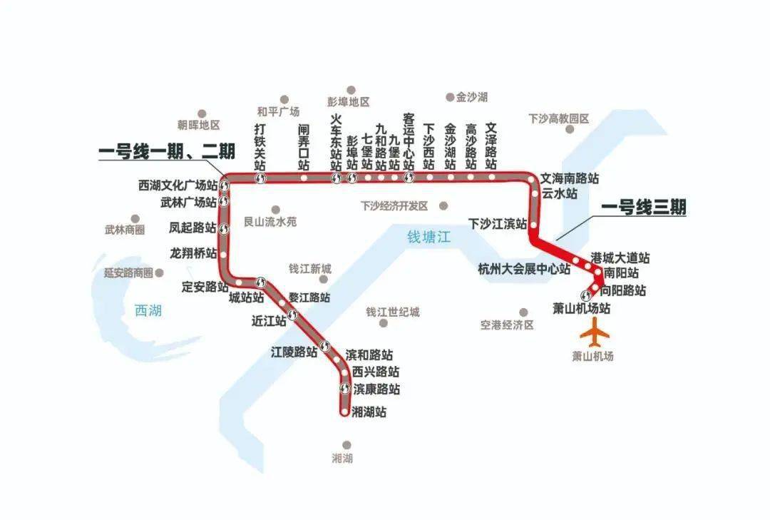 终于等到你今天杭州地铁7号线首通段1号线三期开通运营