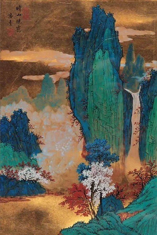 素韵流芳的青绿山水画,神韵高古,直逼唐人!
