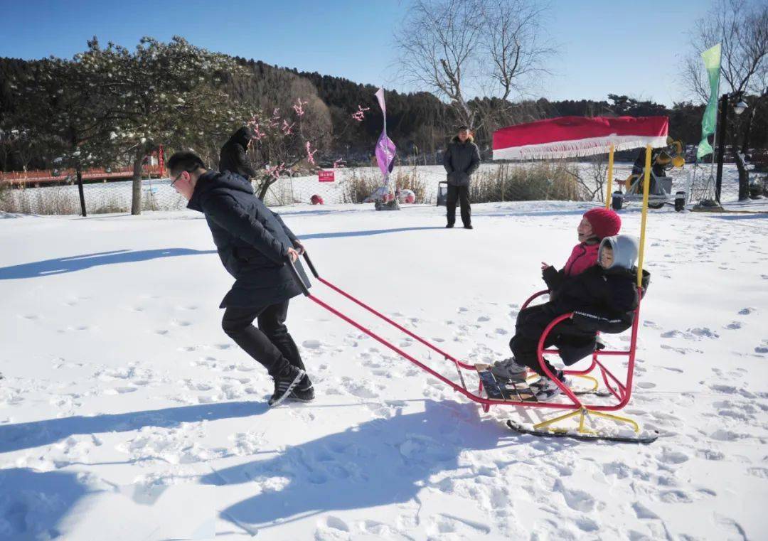 在济南跑马岭我把孩子摔下了滑雪车