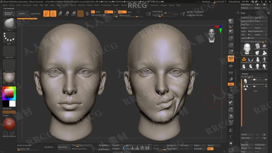 zbrush概念艺术角色雕刻核心技术视频教程_素材