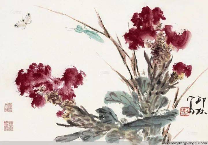 鸡冠花专辑/历代写意花鸟画范作选集（第158集）[53幅]