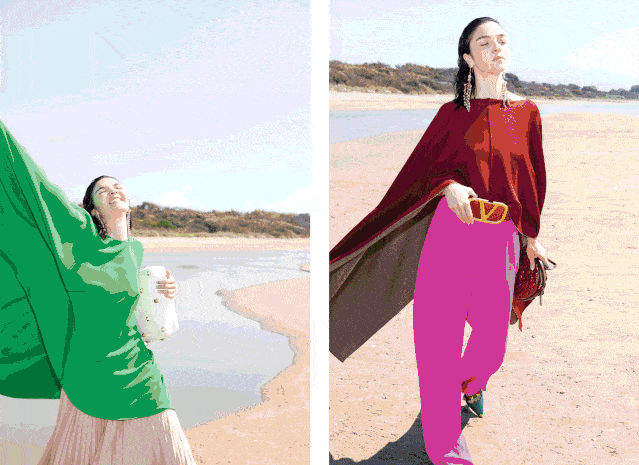 白色与未漂原色日益发展成为流行色关键色彩;同色调造型依旧风靡;介于