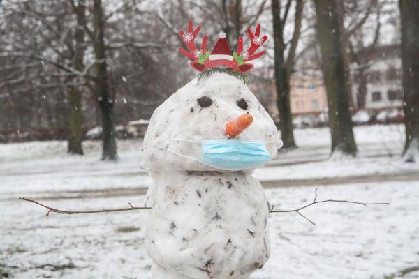 柏林：新年初雪