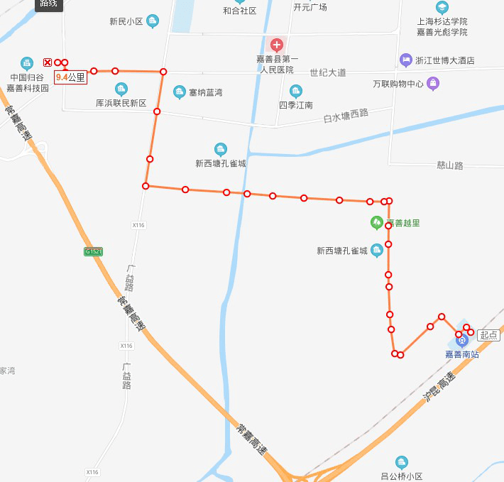 嘉善快速公交明天首发!线路,站点都在这