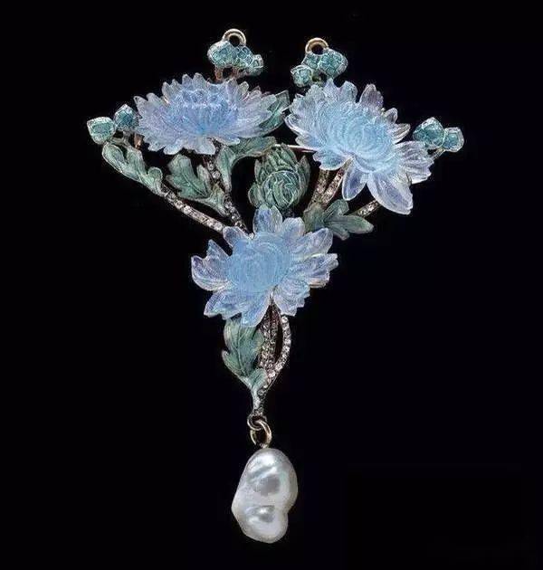 法国珠宝大师rené lalique作品9种宝石十字架手链,cartier蓝宝石