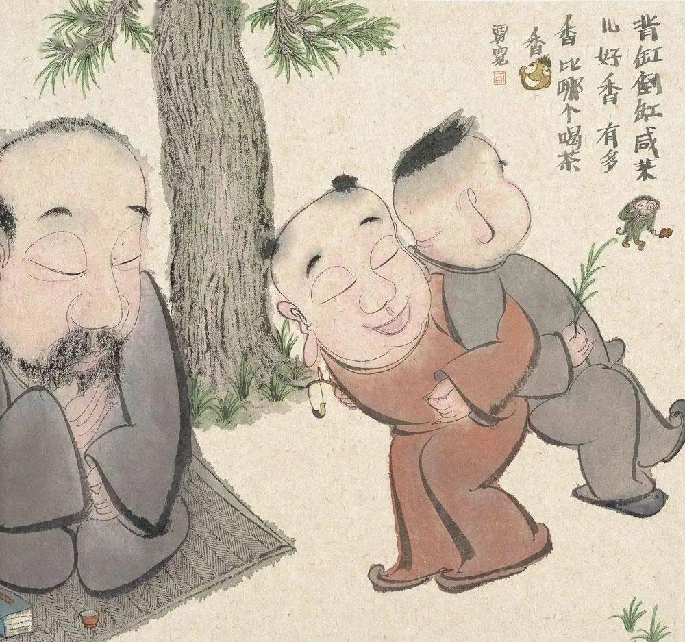 边拍边唱"打花巴掌呔,正月正,老太太爱看莲花儿灯;打花巴掌呔,二月二