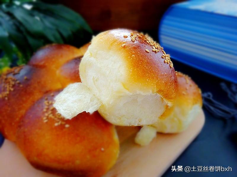 这是我屡试不爽的一发面包做法省时省力蓬松柔软久放也不硬