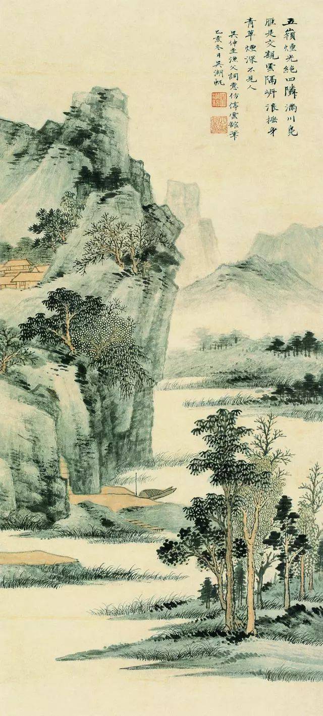 平淡天真,集古大成——吴湖帆山水画作品