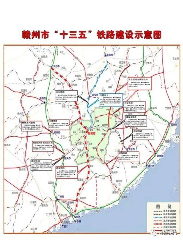 昌吉赣,赣深,渝长厦等高铁通车后,赣州会成为交通枢纽
