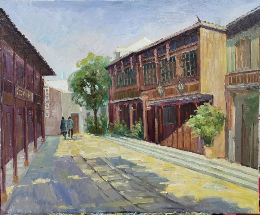 郡园风采郡园师生道林古镇风景写生作品展览