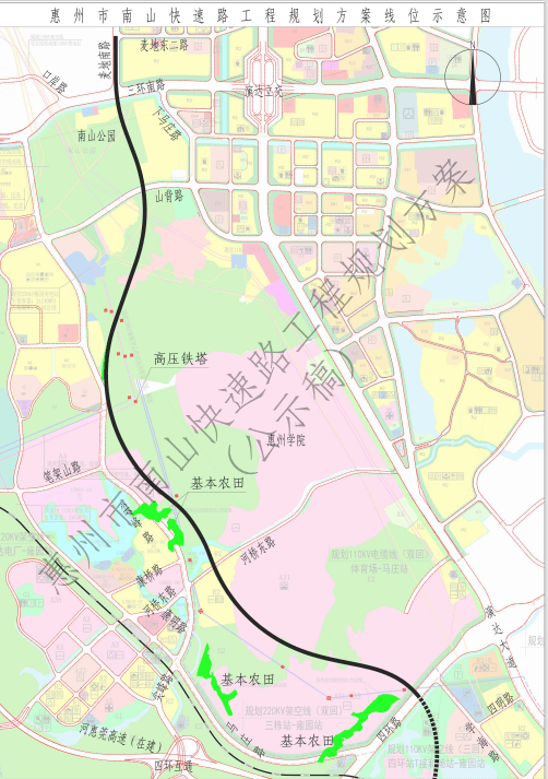 惠州市区将新增一条快速路 南山快速路提上日程
