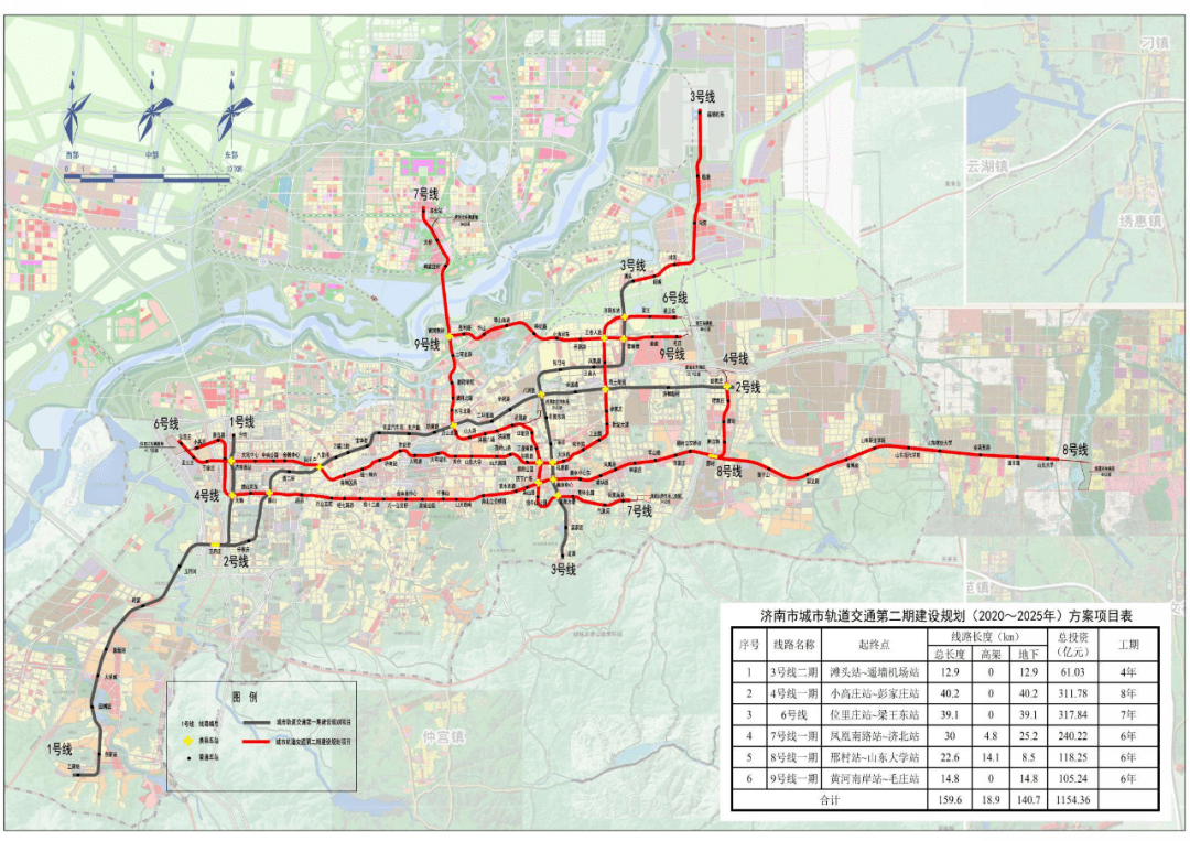 济南地铁3号线二期4号线一期准备开工!6号线8号线今年开建!