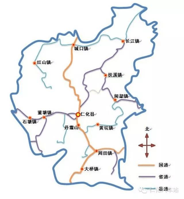 仁化汽车站下辖: 县城:仁化汽车站(新站) 锦城客运站(旧站) 丹霞山