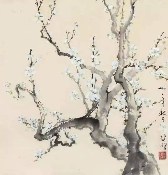 徐悲鸿教你画梅花