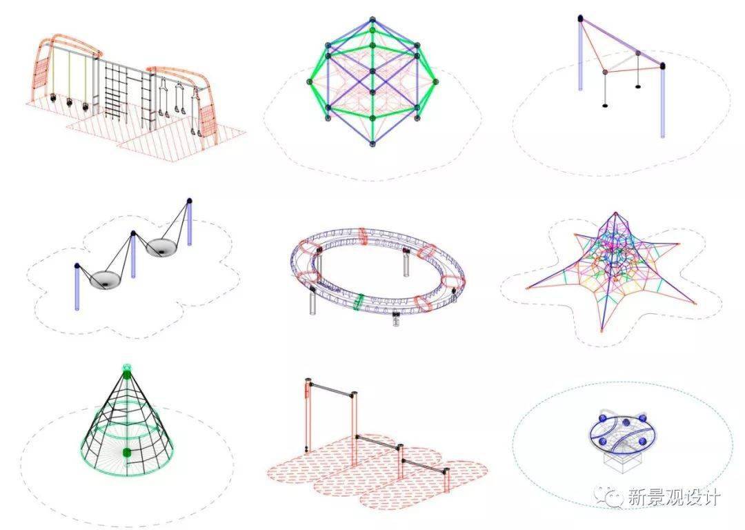 ▼游乐场设施cad文件