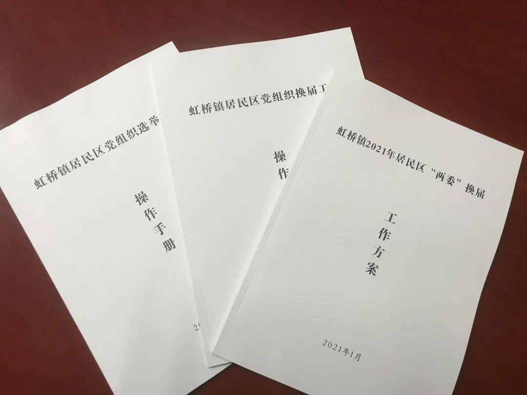 虹桥镇顺利完成居民区党组织换届选举第一步!