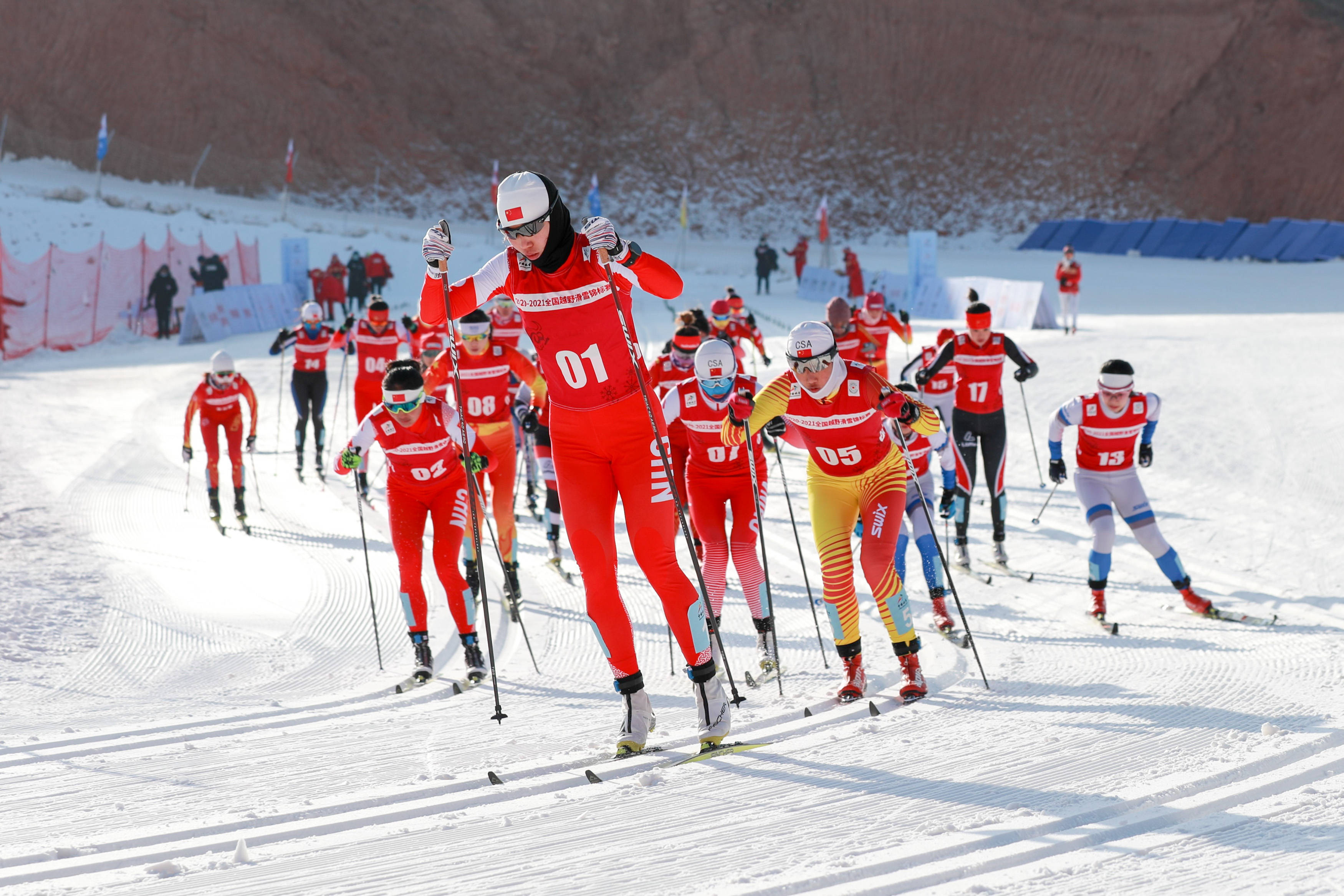 越野滑雪全国锦标赛女子10公里赛况