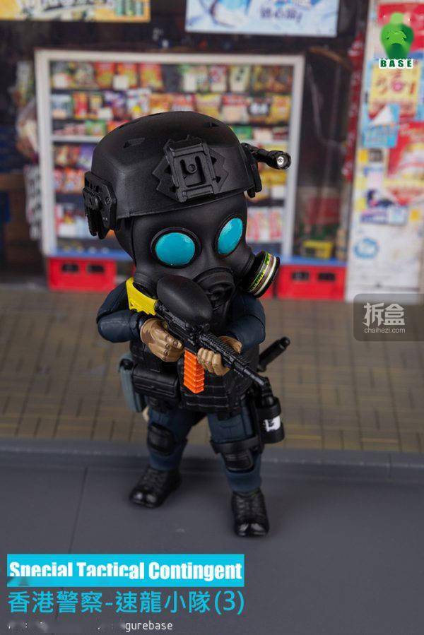 figurebase 香港警察速龙小队 sts防暴 q版兵人 可动模型 再贩