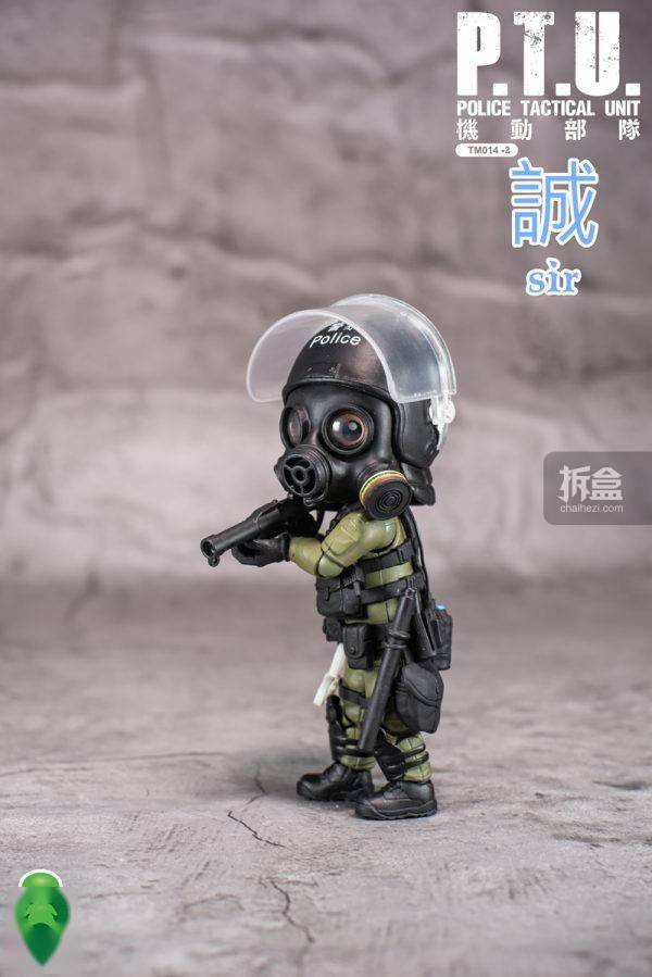 figurebase 香港警察 ptu机动部队 忠诚勇毅 q版人偶公仔