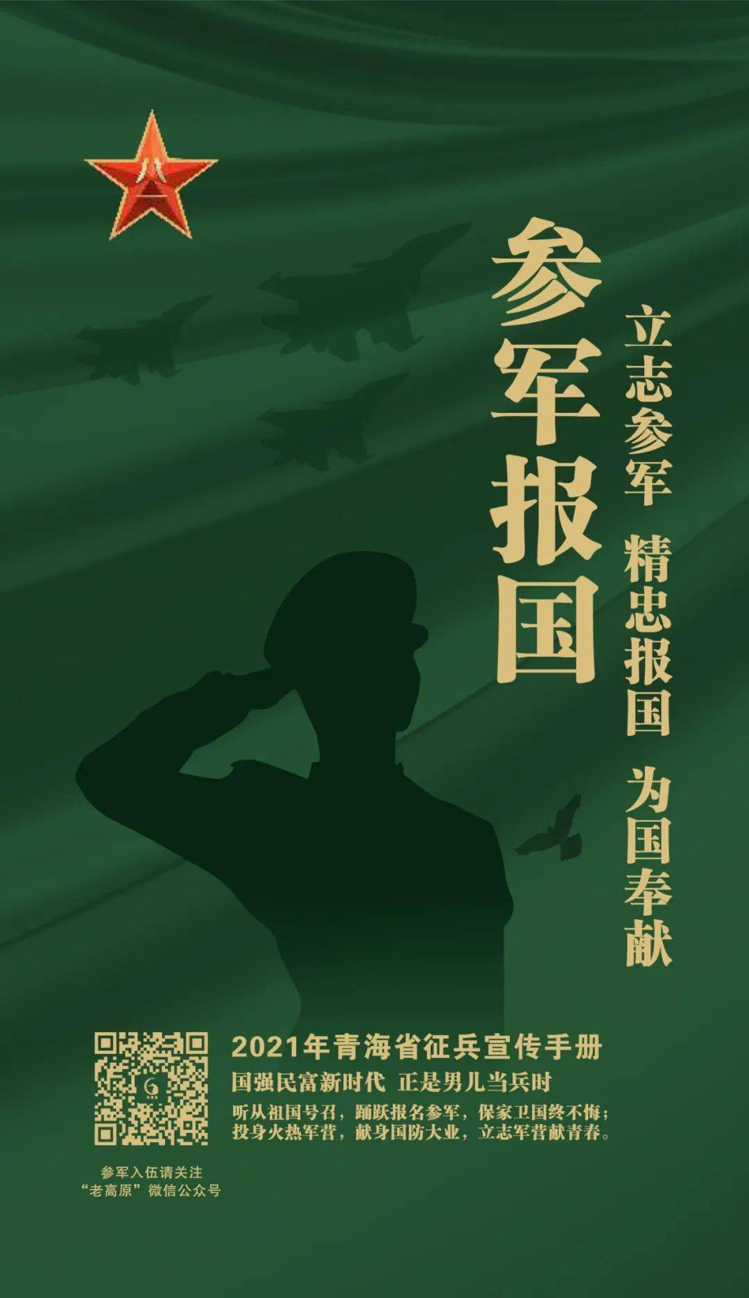 征兵季节请转发2021年青海省征兵宣传手册来了