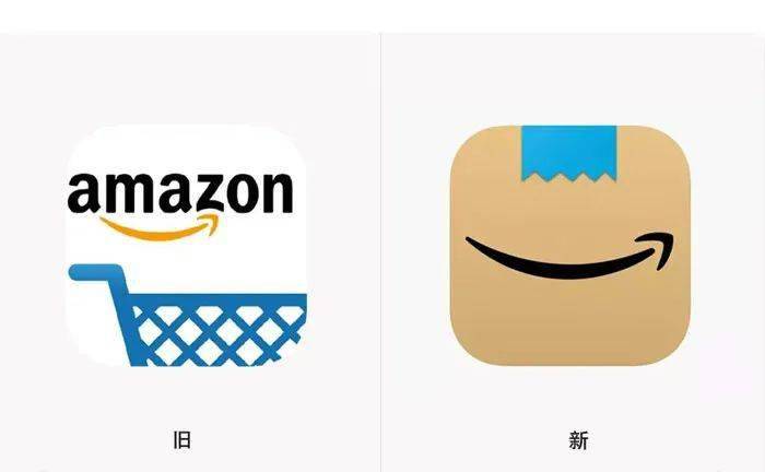 亚马逊最近更新了 ios 图标,把之前的 amazon 和购物车元素删除后着重