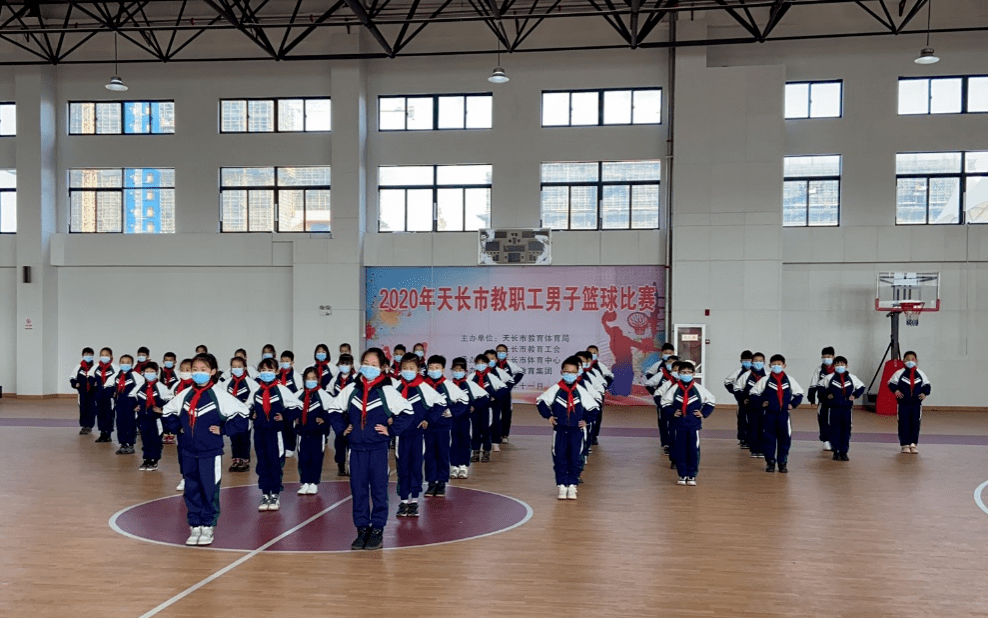 滁英先锋号天长市千秋小学开展抗击疫情你我同行学习防疫徒手操活动