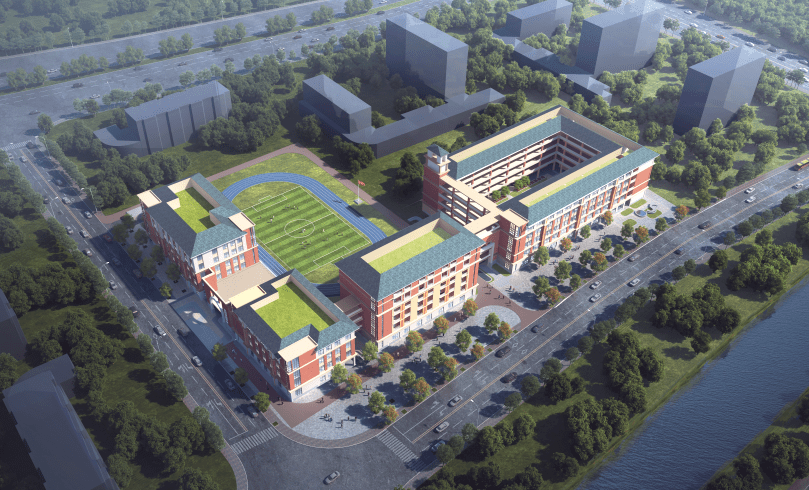 江门外国语实验学校,以及即将开建的范罗冈小学华盛校区,滨江学校,新